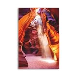ZECHAO Peinture d'art de mur de toile 30x50cm Le paysage Le bain de soleil Ombre La vallée Imprimer des peintures pour le salon Décoration de chambre Sans Cadre