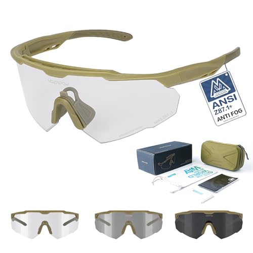Image of Shooting Glasses Anti Fog with High Definition Lenses, ANSI Z87+ Certified Tactical Safety Glasses for Men Women