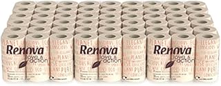 Renova Papier toaletowy Love & Action, beżowy pakiet 9 x 12 rolet-: 108