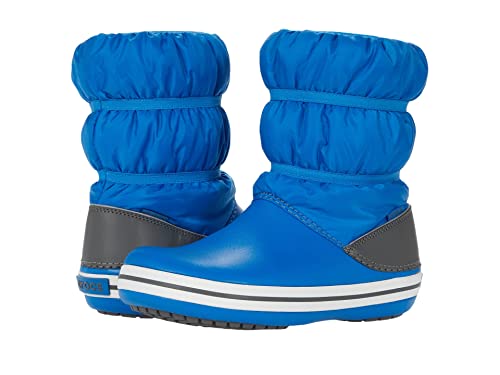 Crocs Crocband Winter Boot Kids, Unisex Kids Snow Boot, Bright Cobalt/Light Grey, 6 Child UK (22/23 EU)