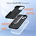 Miracase Compatible with iPhone 15 Case, [Soft Anti-Scratch Microfiber Lining], Liquid Silicone Case Gel Rubber Shockproof Drop Protection Phone Case for iPhone 15 (Black)