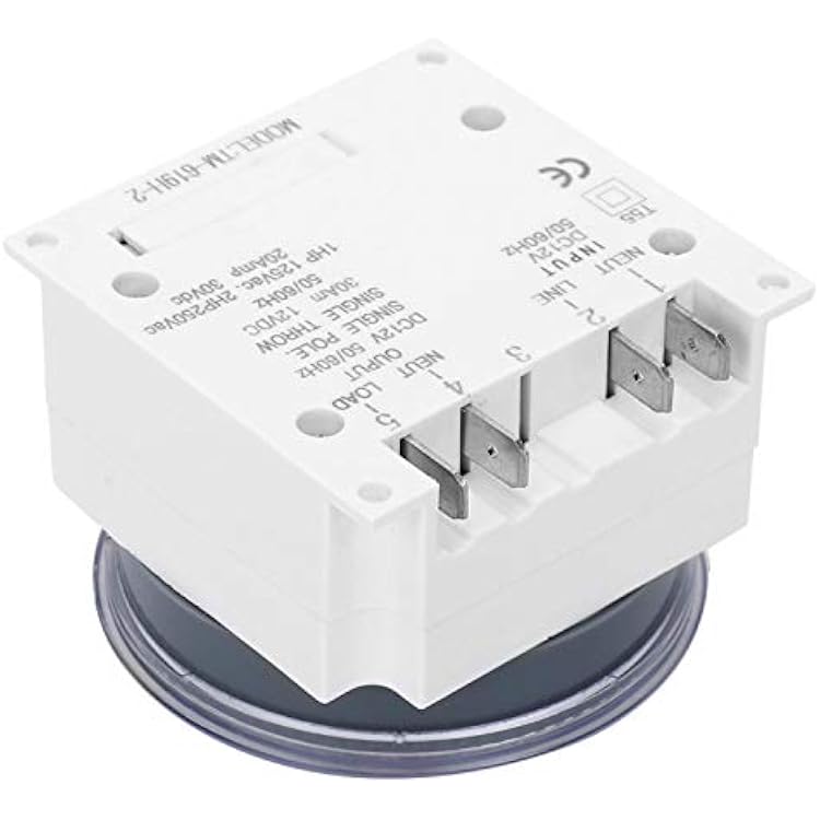 مفتاح مؤقت رقمي Dc 12v، Tm619h2 وحدة تحكم مؤقت إلكترونية بنظام 24 ساعة/12 ساعة مع دليل المستخدم