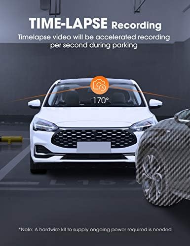 Kingslim D5 4K Dash Cam Front with WiFi - 2160P UHD Car Camera Dash Cam with GPS and Speed, 170° Wide Angle, Sony Night Vision, APP Control