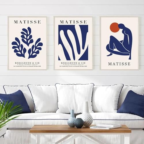 Art mural Matisse abstrait en haute définition sur toile durable sans cadre