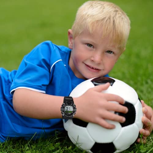 Cakcity Boys Camouflage Led Sports Kids Watch Waterproof Digital Electronic Military Wrist Watches For Kids With Silicone Band Alarm Stopwatch Watches Age 5-10 #TOP1