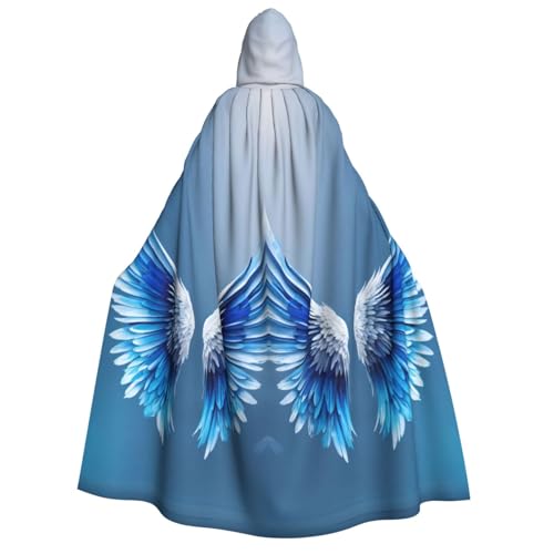 Cape à capuche ailes d'ange costume médiéval Halloween cosplay unisexe adulte
