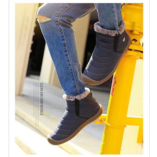 PartyKindom Botas de inverno masculinas para homens - Botas de neve masculinas para botas de caminha