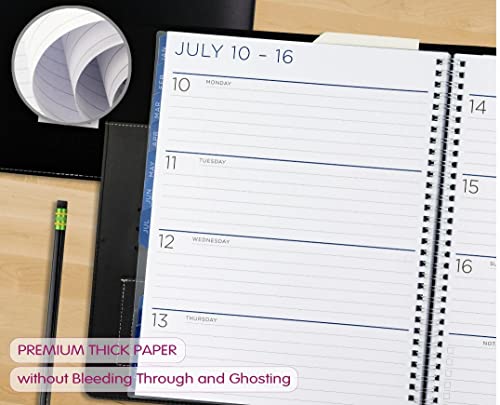 Planahead See It Bigger Monthly/Weekly Large Deluxe Planner/Organizer Premium Paper April 2023 - June 2024 9.75" X 11.75" And Suheyla Inspirational Pen “My Life Is My Message" #TOP3