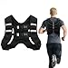 Wolliwa Weighted Vest for Woman Men,6lb/8lb/12lb/16lb/20Lb/25lb Weight Vest with Reflective Stripe Adjustable Buckle Strap Back Pocket Workout Strength Training Walking Jogging Running (Black, 19.90 lb)