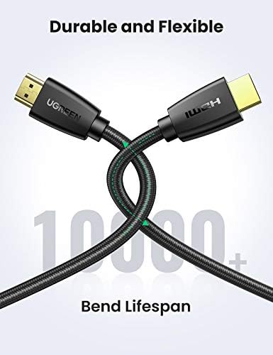 UGREEN 4K HDMI Cable, 2 Pack High Speed 4K@60Hz HDMI 2.0 Cable Support UHD ARC 3D 18Gbps Ethernet, HDMI Lead Compatible with PS5, PS4, Xbox Series X, DVD Player, Blu-ray, TV, Soundbar, Monitor (2M)