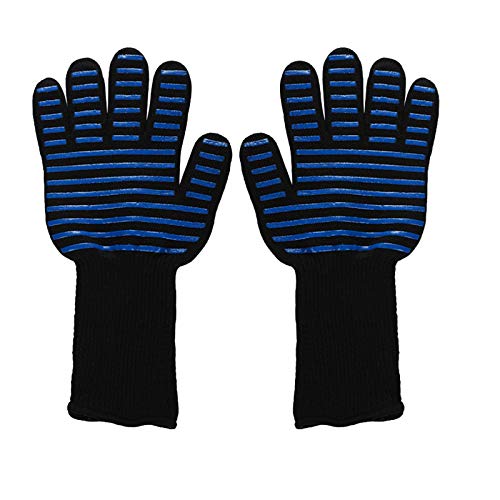 Preisvergleich Produktbild MOZX Ofenhandschuhe, Kochenhandschuhe Backhandschuhe Hitzefeste Handschuhe, Topflappen Heat Resistant Grill Handschuhe Universal, One Size