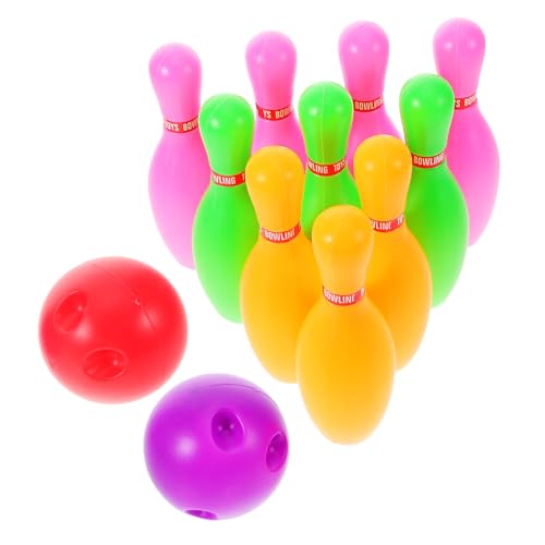BESPORTBLE 1Juego Bolos Infantil Interactivo Set Bolas de Juguete Deportivo Actividades Interior y Exterior Familiares