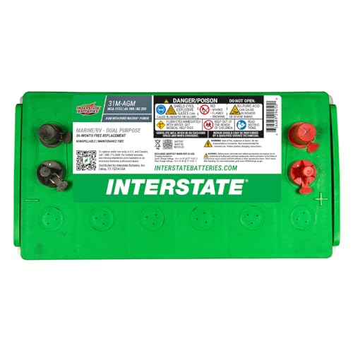 Image of Interstate Batteries Marine /RV Battery 12V 100Ah 925CCA Group 31M AGM