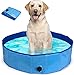 Hansiro Składany basen dla psów z zaworem spustowym | brodzik dla dzieci i psów | 80 x 20 cm | niebieski