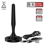 【2021信号の巨匠】地デジ 室内アンテナ HDTV テレビアンテナ 120KM受信範囲 高感度 UHF VHF対応 車載 卓上アンテナ 5ｍケーブル 設置簡単 USB式