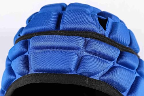 DGXINJUN Soft Shell Flag Football Helmet, 7v7 Rugby Helmet, Scrum Cap, Soccer Padded Headgear, Adjustable Head Protector for Youth Kids Adults