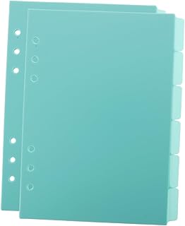 STOBOK 12Pçs Clipes Para Fichário De Caderno Bloco De Notas Marcadores De Bloco De Notas Divisores De Índice Divisores De Fichário Com Abas Divisores De Fichário De Plástico