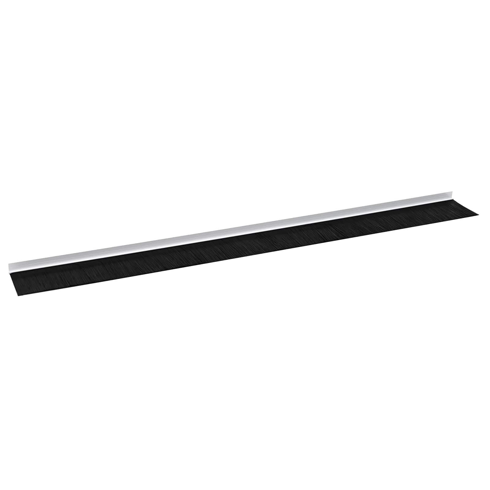 Lot de 6 joints de brosse de porte auto-adhésifs - Blanc - 100 cm - En alliage d'aluminium - Absorbe le bruit - Bloque la lumière - Isolation thermique - Pour porte de chambre et porte
