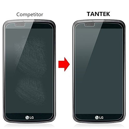 Tantek [3-Pack Screen Protector For Lg K10,Tempered Glass Film,Ultra Clear,Anti Scratch,Bubble Free,Case Friendly #TOP2