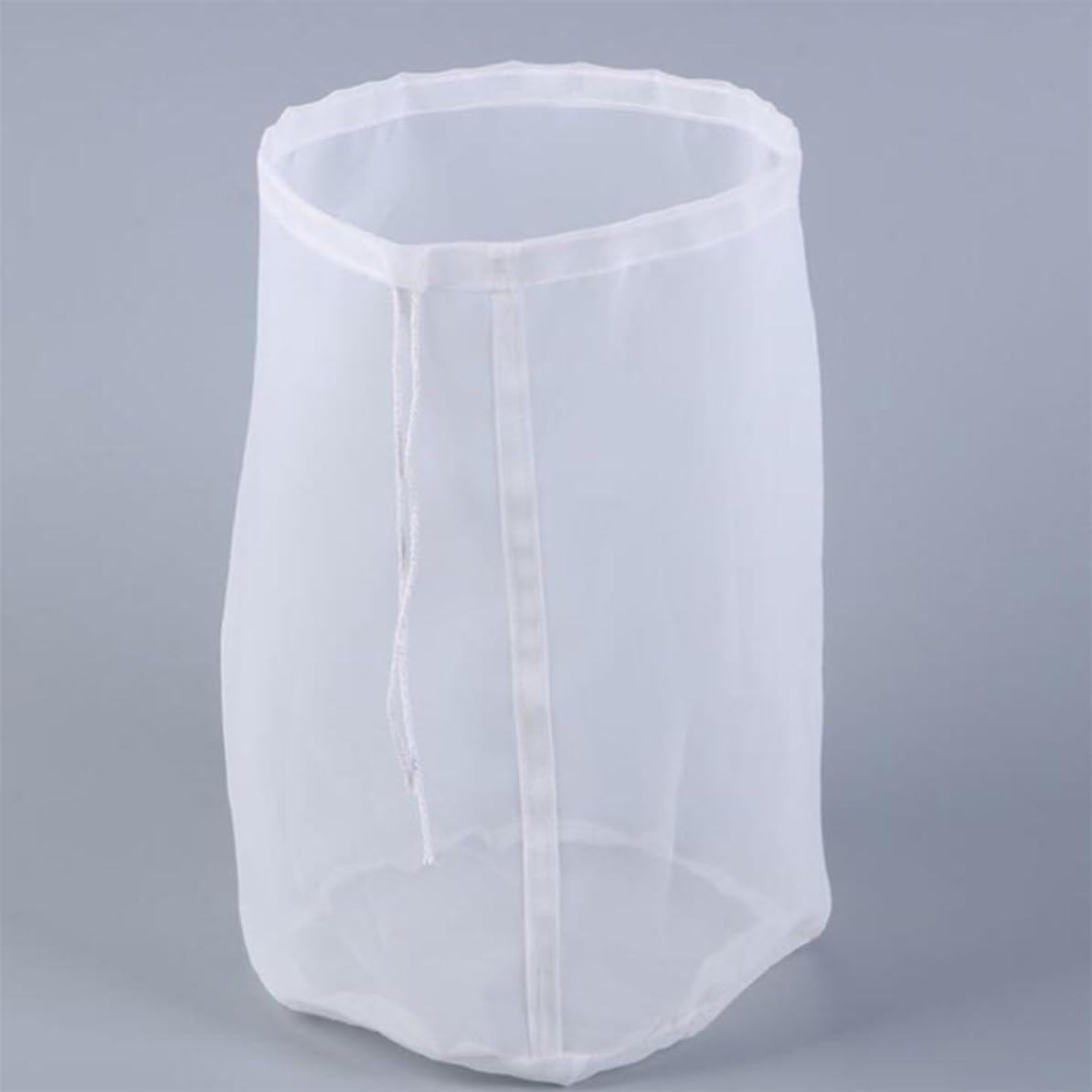 Reusable Honey Filter Bag White Nylon Drawstring Strainer