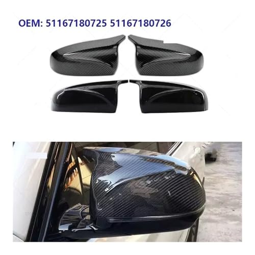 Coque rétroviseur carbone pour BMW X5 X6 E70 E71 look sport élégant