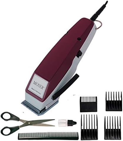 Bild 5 - Moser 1400 Haarschneider für Männer, clipper, mit Kabel, mit Zubehör, mit 5 arretierbaren Positionen (0,7 bis 3 mm), vier Führungskämme | 1er Pack