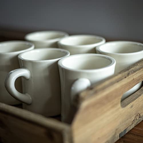 COLETTI Diner Coffee Mugs — Restaurant Coffee Mugs, Retro Coffee Mug – Sturdy & Heavy Diner Mug – Nostalgia in Every Sip [Cream, 11 oz, Set of 6] by COLETTI - Image 2
