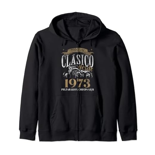 Nacido en 1973 - 50 Años Cumpleaños Moto Biker Hombre Motero Sudadera con Capucha