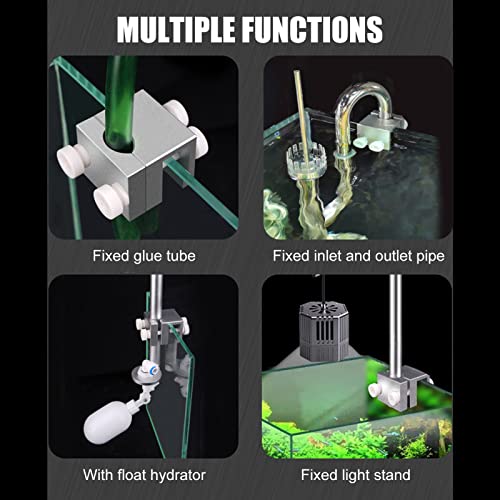 Suporte de Fixação para Tanque de Peixes, Suporte de Ferramenta para Tanque de Peixes Com Furo Duplo