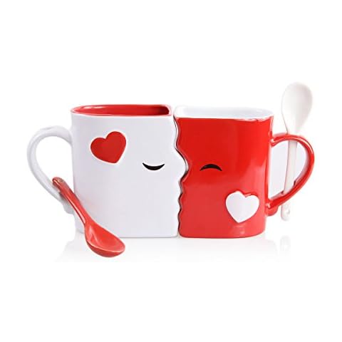 Kissing Mugs Set for Couples by Blu Devil Cover