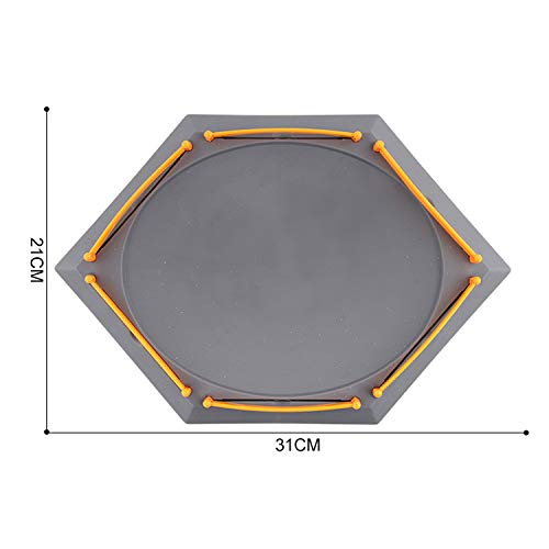 Exciting Burst Gyro Arena Disk Duel Spinning Top Launcher Stadium Toy Accessories for Boys Children Christmas Birthday Gifts 31 x 21cm Grey
