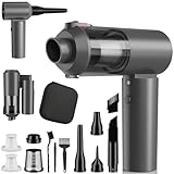 JYNSROU Car Vacuum Portable Cordless with 16000PA Ultra Suction 4-in-1 Foldable ​Air Duster & Brushless Motor Rechargeable Handheld Vacuum for Pet Hair, Car Seats, Home & Office Cleaning