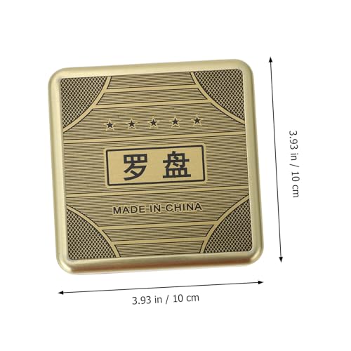 Brújula de Supervivencia Camping Feng Shui 10cm Aleación miniatura 2
