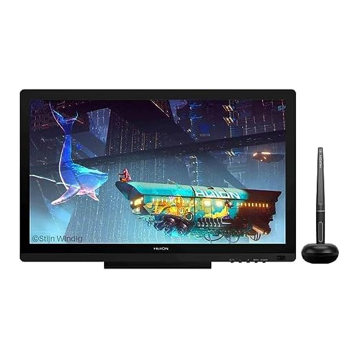 Huion Kamvas 20 Mesa digitalizadora com função de inclinação de monitor gráfico com Caneta de desenho Stylus 8192, funcionalidade Pressão da caneta,suporte ajustável - 19,5 polegadas