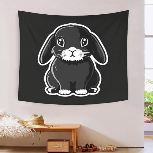 Tapisserie murale lapin 3D créez un cocon artistique dans votre chambre