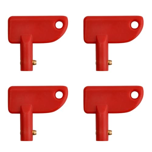 Llave Desconectador de Batería 4 Piezas, Interruptor del Coche del Aislador para Caravana, Barco, Yate Modificado - Corte de Repuesto