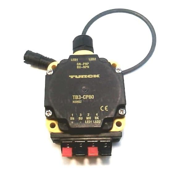 TURCK TB3-CP80 18 VDC Operating Voltage, 2-Wire DC SENSORS, 3-Wire & 4-Wire DC (NPN/PNP) SENSORS, Function Test Without DISMOUNTING, LED Indicators, Namur According to DIN EN 60947-5-6, PO