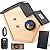 Bird House with Camera,Birdhouses for Outdoors Waterproof Solar Powered, 2K HD AI Camera Recognition for Over 10,000 Species, Real-time Videos & Pictures, Birdhouse Kit for Bird Lovers (Black)