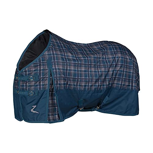 Horze Nevada 1200D Lightweight Waterproof Horse Turnout Rain Sheet (No Fill) - Legion Blue/Dress Blue - 78 In #TOP12
