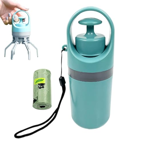 Generisch Hundekotgreifer - Berührungsloser Dog Claw Poop Scooper Mit 15PCS Poop Bag - Tragbarer Hundekotschaufel Einfaches Aufsammeln Von Hundekot Für Kleine, Mittlere & Große Hunde