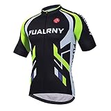 Hohe Feuchtigkeit Wicking und Schnell Trocknend - Das radtrikot herren kurzarm besteht aus 100% Polyester-Stoff, der weich ist und eine hohe Dehnung aufweist. Fortgeschrittenes Netzatmungsgewebe, maximiert die Belüftung und sorgt für effektive Feuchtigkeitswickelfähigkeit, hautfreundlich, leicht und langlebig.