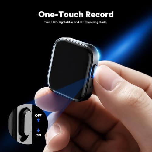 64GB(9800H) Magnetic Voice Activated Recorder with MP3/WAV & HD Recording - Image 4