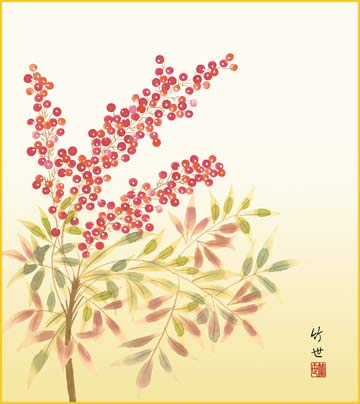 Amazon.co.jp: 四季絵色紙4枚セット-四季淡花SIK-069 : 文房具