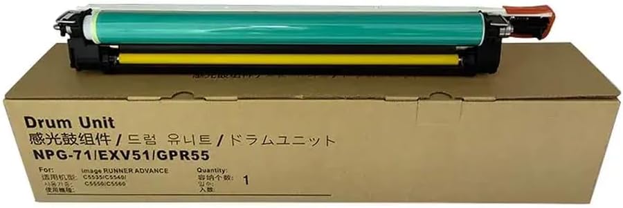 1X NPG-71 GPR-55 C-EXV51 NPG71 GPR55 C-EXV-51 Compatible with Drum Unit Black for IRC5535 5540 5550 5560 Printers