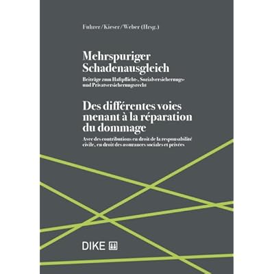Mehrspuriger Schadenausgleich Des diff&eacute;rentes voies menant &agrave; la r&eacute;paration du dommage