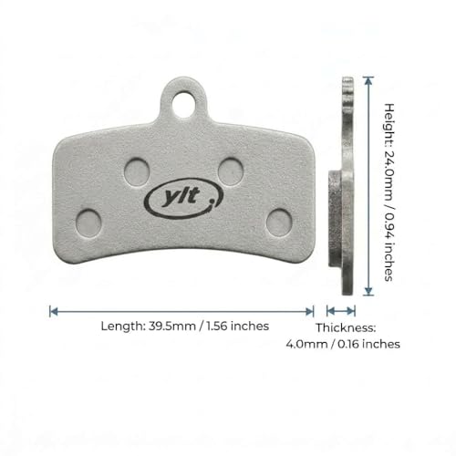 ylt.c Bike Disc Brake Pads for Shimano D02S D03S, 4-Piston Brake Systems, Compatible with Deore XT M8120 M8020, SLX M7120, Deore M6120, Saint M820, Zee M640, MT520 MT420 Bicycle Brake Pads by ylt.c - Image 2