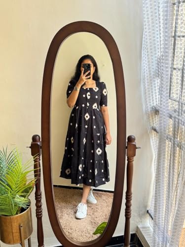 Image of Women's Rayon Printed Anarkali Kurta for Women and Girls, Regular Wear