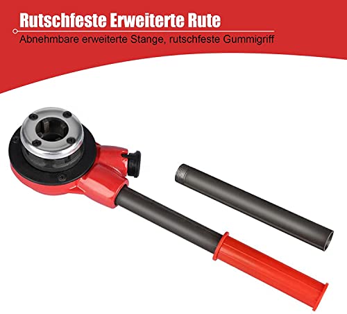Ejoyous Rohrgewindeschneider Set 7-tlg mit Schneidköpfen und Zubehör