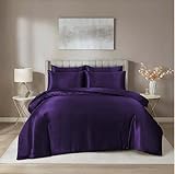 Matériau luxueux : cette parure de lit en satin de soie est fabriquée avec un matériau en satin de soie de haute qualité. Le tissu en satin soyeux de cette parure de lit est connu pour son toucher luxueux et son aspect élégant. Le satin de cette parure de lit fait référence à la structure du tissage tandis que les fibres de soie sont naturelles et réputées pour leur éclat naturel doux et lisse. Notre parure de lit de luxe est sans produits chimiques, infroissable, respirante et idéale pour la literie d'hiver et d'été.