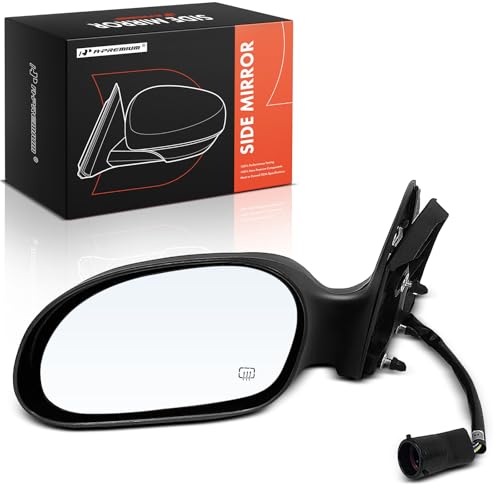 A-Premium Driver Side Power Door Mirror - Compatible with Ford Taurus 2000-2007 & Mercury Sable 2000-2005 - Heated Non-Folding Textured Black Outside Rear View Mirror - Replace# 1F1Z17683BA by A-Premium - Used condition - US$20.28